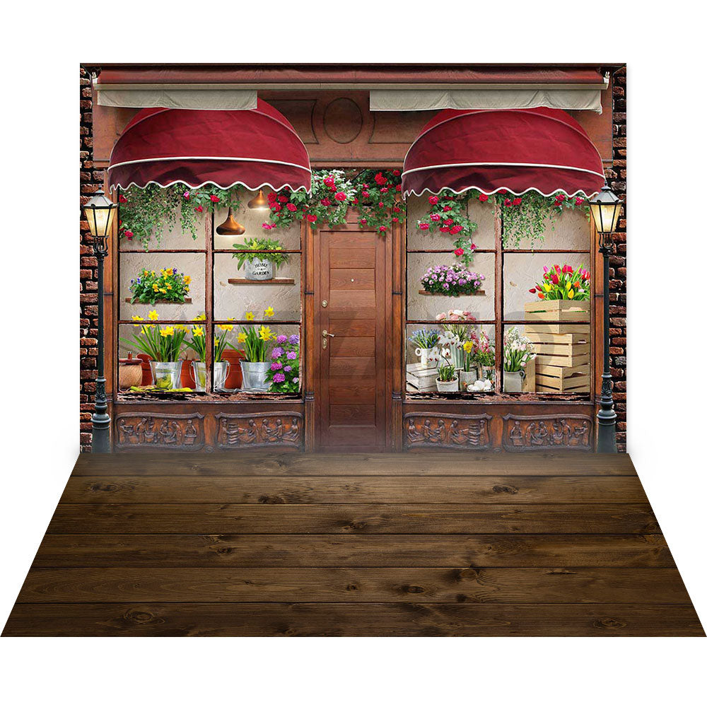 Avezano New Spring Florist Theme 2 pcs Set Backdrop-AVEZANO